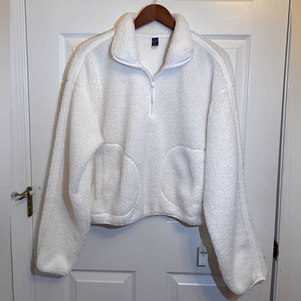 Old Navy Quarter Zip Fleece Pullover Sweatshirt
